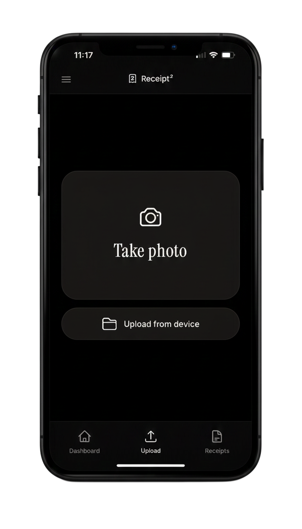 Smart receipt capture interface